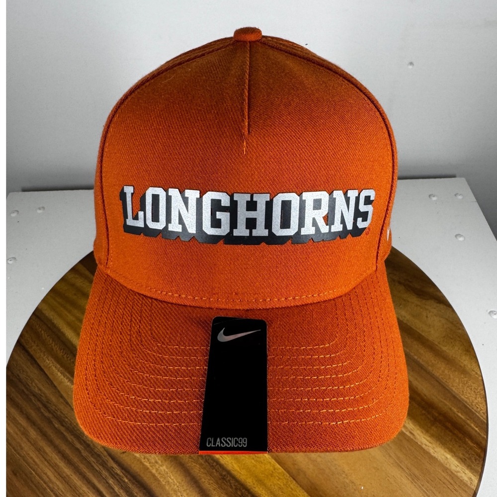 Nike Texas Longhorns Verbiage Swoosh Flex DNA Orange Classic 99 Hat